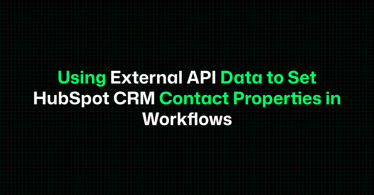 Wykorzystanie danych z zewnętrznego API w HubSpot Workflows