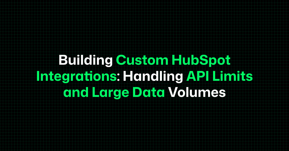 Dashboard analityczny integracji HubSpot